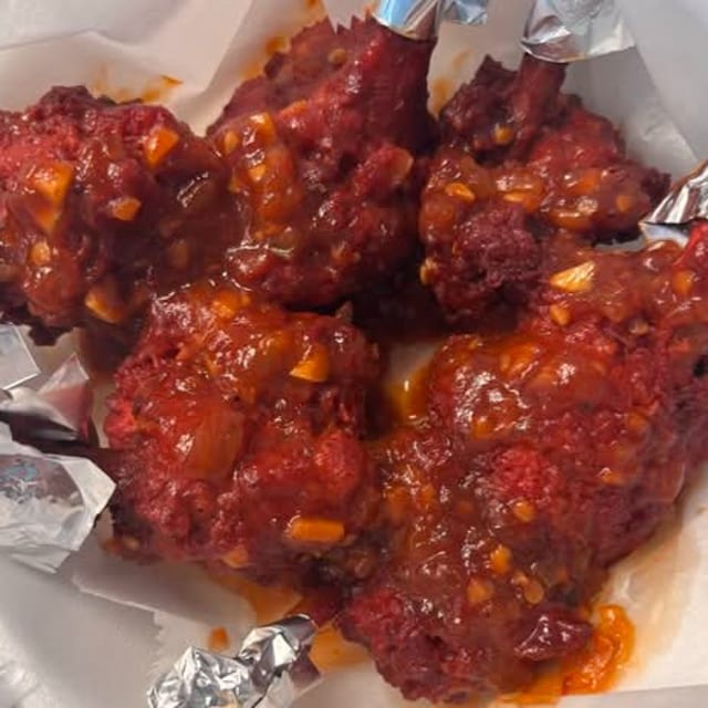 Chicken lollipop.